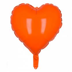 Folieballon Hart Oranje 