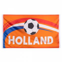 Oranje polyester vlag 'Holland' 90 x 150 cm 