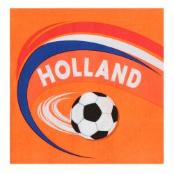 Oranje servetten Holland Voetbal EK WK - deoranjeartikelenshop