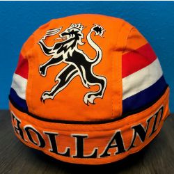 Bandana oranje Holland met leeuw en Nederlandse vlag | deoranjeartikelenshop