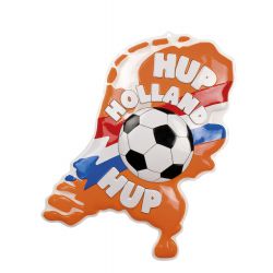Oranje PVC wanddecoratie Hup Holland Hup - deoranjeartikelenshop