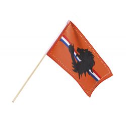 Oranje zwaaivlag Leeuw 76 cm polyester - deoranjeartikelenshop