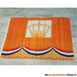 Gevelvlag Oranje Koningsdag 150 x 100 cm - deoranjeartikelenshop