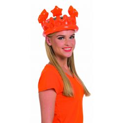 Oranje opblaasbare kroon deoranjeartikelenshop - FO43515