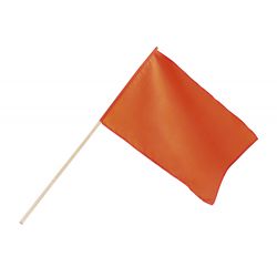 Zwaaivlag oranje 76 cm polyester - deoranjeartikelenshop 