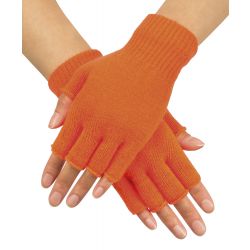 Oranje vingerloze handschoenen - deoranjeartikelenshop