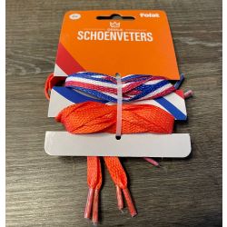 Schoenveters - Oranje/RoodWitBlauw - 2 setjes - 91 cm