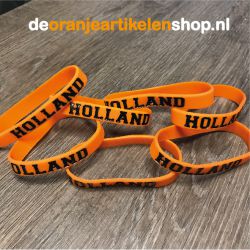 Rubberen Oranje Holland polsbandje - deoranjeartikelenshop