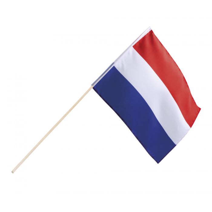 Buik voelen Penetratie Zwaaivlag Nederland rood wit blauw 76 cm polyester | Deoranjeartikelenshop