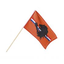Oranje zwaaivlag Leeuw 76 cm polyester - deoranjeartikelenshop